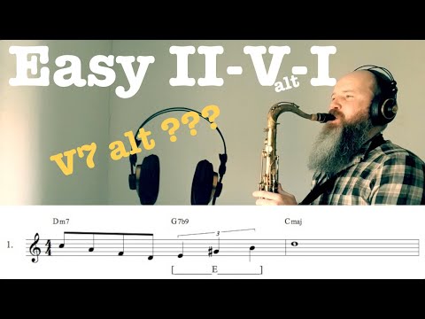 5 Easy II-V(alt)-I licks to practice