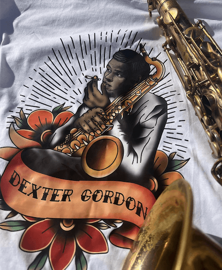 Dexter gordon jazz legen saxophonist t shirt gift for jazz lovers 